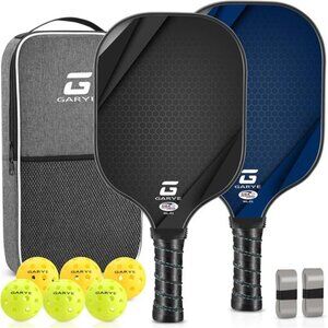 Pickleball Paddles Set of 2, USAPA Approved Carbon Fiber Pickleball Set